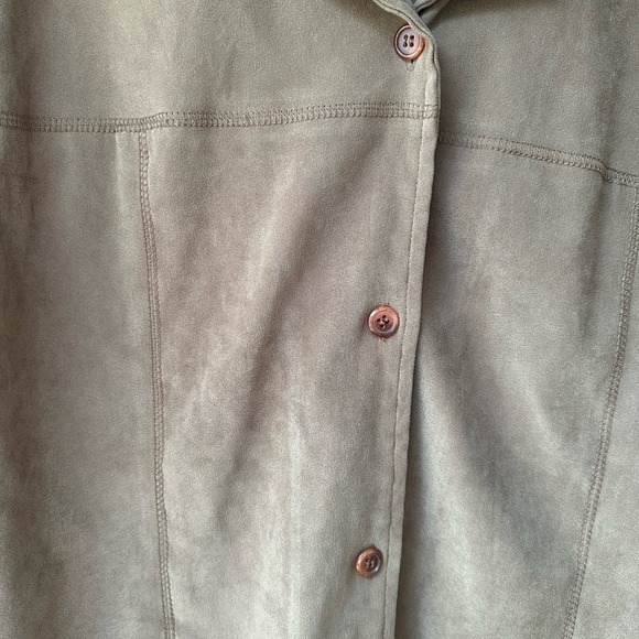 Vintage - Briggs Faux Suede Light Weight Jacket Size 18 90s western - Picture 5 of 7